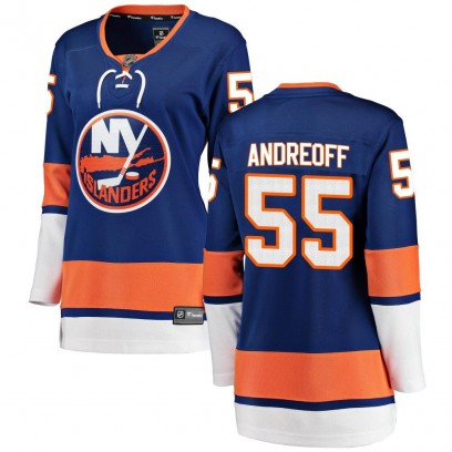 Women's Breakaway New York Islanders Andy Andreoff Fanatics Branded Home Jersey - Blue