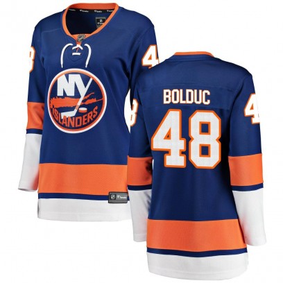 Women's Breakaway New York Islanders Samuel Bolduc Fanatics Branded Home Jersey - Blue