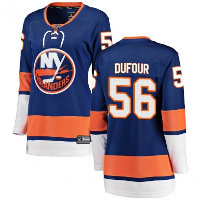 Women's Breakaway New York Islanders William Dufour Fanatics Branded Home Jersey - Blue