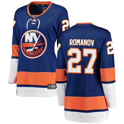 Women's Breakaway New York Islanders Alexander Romanov Fanatics Branded Home Jersey - Blue