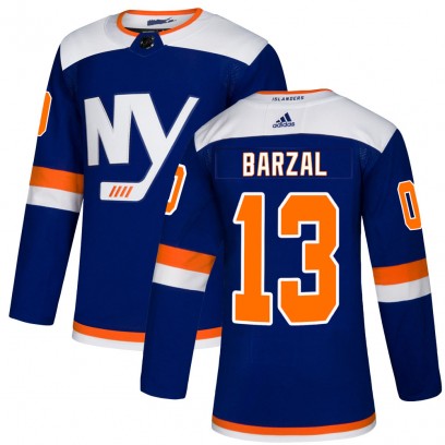 Men's Authentic New York Islanders Mathew Barzal Adidas Alternate Jersey - Blue