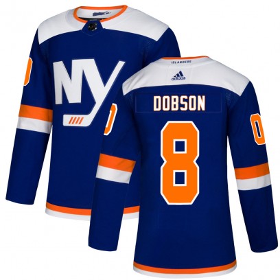 Men's Authentic New York Islanders Noah Dobson Adidas Alternate Jersey - Blue