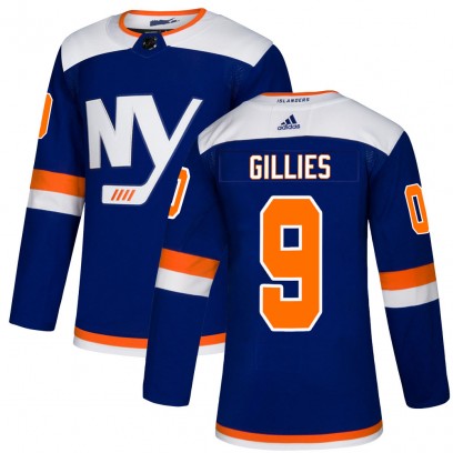 Men's Authentic New York Islanders Clark Gillies Adidas Alternate Jersey - Blue
