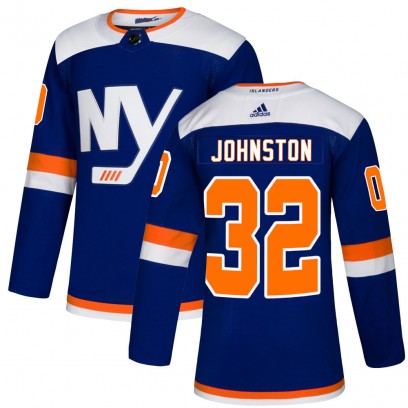 Men's Authentic New York Islanders Ross Johnston Adidas Alternate Jersey - Blue
