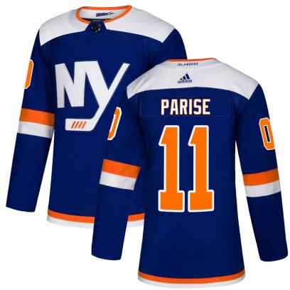 Men's Authentic New York Islanders Zach Parise Adidas Alternate Jersey - Blue