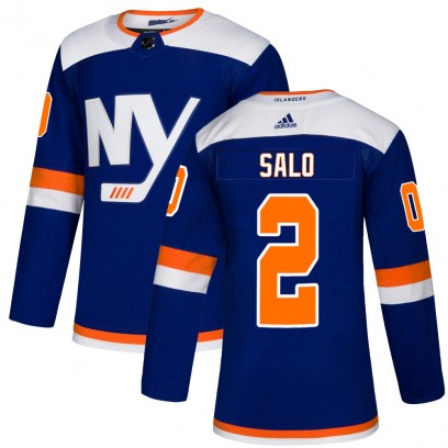 Men's Authentic New York Islanders Robin Salo Adidas Alternate Jersey - Blue