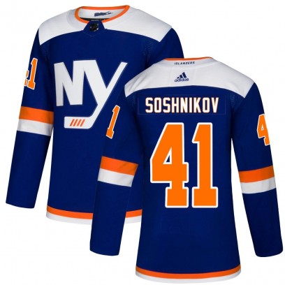 Men's Authentic New York Islanders Nikita Soshnikov Adidas Alternate Jersey - Blue