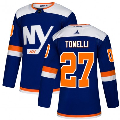 Men's Authentic New York Islanders John Tonelli Adidas Alternate Jersey - Blue