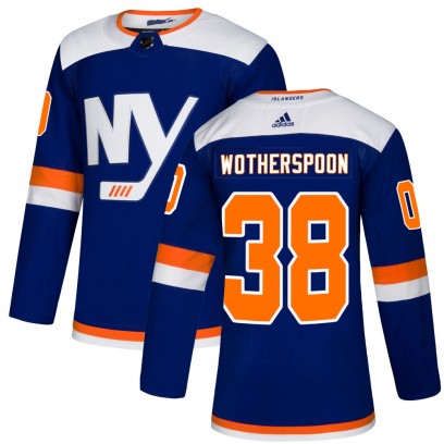 Men's Authentic New York Islanders Parker Wotherspoon Adidas Alternate Jersey - Blue