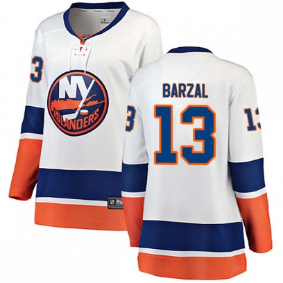 Women's Breakaway New York Islanders Mathew Barzal Fanatics Branded Away Jersey - White