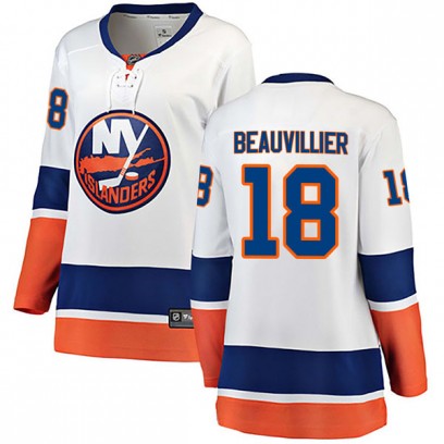 Women's Breakaway New York Islanders Anthony Beauvillier Fanatics Branded Away Jersey - White