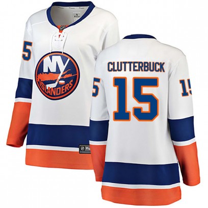 Women's Breakaway New York Islanders Cal Clutterbuck Fanatics Branded Away Jersey - White