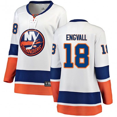 Women's Breakaway New York Islanders Pierre Engvall Fanatics Branded Away Jersey - White