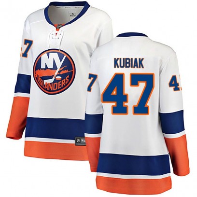 Women's Breakaway New York Islanders Jeff Kubiak Fanatics Branded Away Jersey - White
