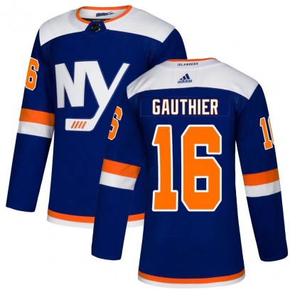Youth Authentic New York Islanders Julien Gauthier Adidas Alternate Jersey - Blue
