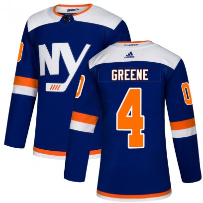 Youth Authentic New York Islanders Andy Greene Adidas Alternate Jersey - Blue