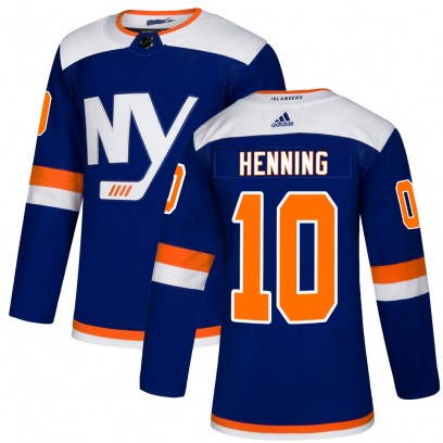 Youth Authentic New York Islanders Lorne Henning Adidas Alternate Jersey - Blue