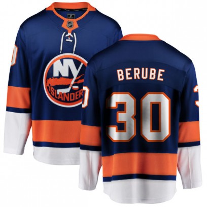 Men's Breakaway New York Islanders Jean-Francois Berube Fanatics Branded Home Jersey - Blue