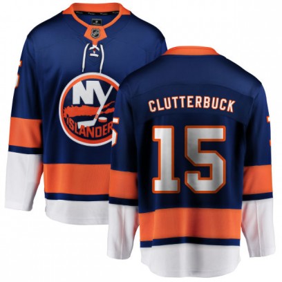 Men's Breakaway New York Islanders Cal Clutterbuck Fanatics Branded Home Jersey - Blue