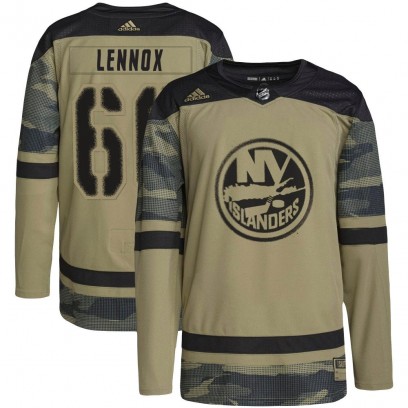 Men's Authentic New York Islanders Tristan Lennox Adidas Military Appreciation Practice Jersey - Camo