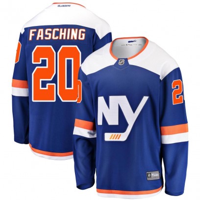 Youth Breakaway New York Islanders Hudson Fasching Fanatics Branded Alternate Jersey - Blue