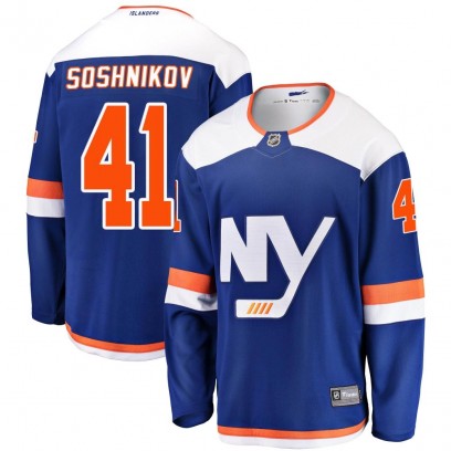 Youth Breakaway New York Islanders Nikita Soshnikov Fanatics Branded Alternate Jersey - Blue