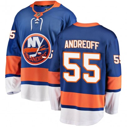 Youth Breakaway New York Islanders Andy Andreoff Fanatics Branded Home Jersey - Blue