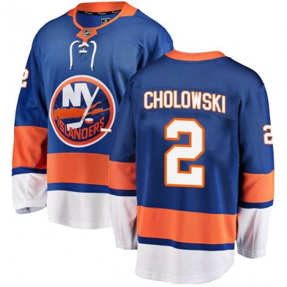 Youth Breakaway New York Islanders Dennis Cholowski Fanatics Branded Home Jersey - Blue