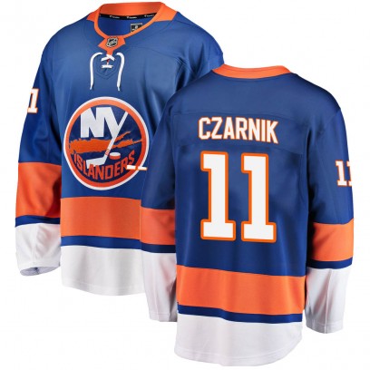 Youth Breakaway New York Islanders Austin Czarnik Fanatics Branded Home Jersey - Blue