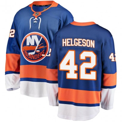 Youth Breakaway New York Islanders Seth Helgeson Fanatics Branded Home Jersey - Blue