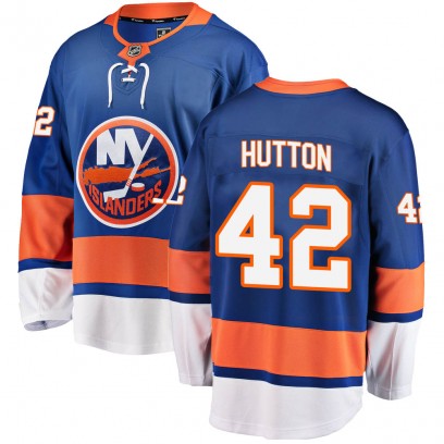 Youth Breakaway New York Islanders Grant Hutton Fanatics Branded Home Jersey - Blue