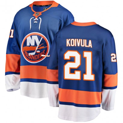 Youth Breakaway New York Islanders Otto Koivula Fanatics Branded Home Jersey - Blue