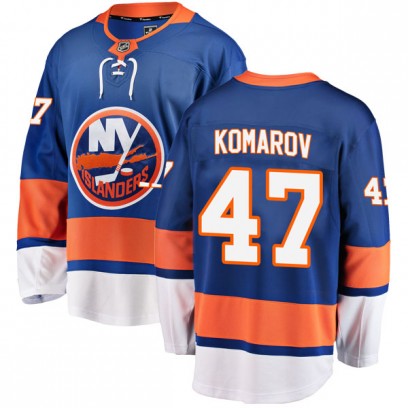 Youth Breakaway New York Islanders Leo Komarov Fanatics Branded Home Jersey - Blue