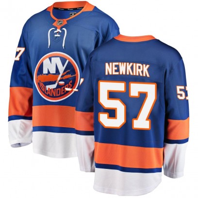 Youth Breakaway New York Islanders Reece Newkirk Fanatics Branded Home Jersey - Blue