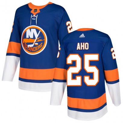 Men's Authentic New York Islanders Sebastian Aho Adidas Home Jersey - Royal