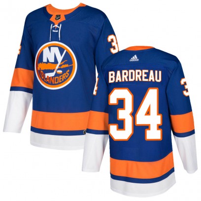 Men's Authentic New York Islanders Cole Bardreau Adidas Home Jersey - Royal