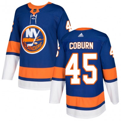 Men's Authentic New York Islanders Braydon Coburn Adidas Home Jersey - Royal