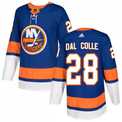 Men's Authentic New York Islanders Michael Dal Colle Adidas Home Jersey - Royal