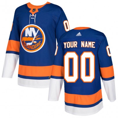 Men's Authentic New York Islanders Custom Adidas Custom Home Jersey - Royal
