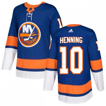 Men's Authentic New York Islanders Lorne Henning Adidas Home Jersey - Royal