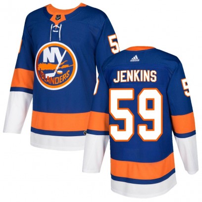 Men's Authentic New York Islanders Blade Jenkins Adidas Home Jersey - Royal
