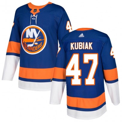 Men's Authentic New York Islanders Jeff Kubiak Adidas Home Jersey - Royal