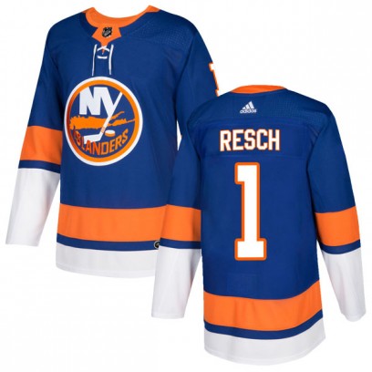 Men's Authentic New York Islanders Glenn Resch Adidas Home Jersey - Royal