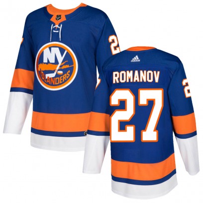 Men's Authentic New York Islanders Alexander Romanov Adidas Home Jersey - Royal
