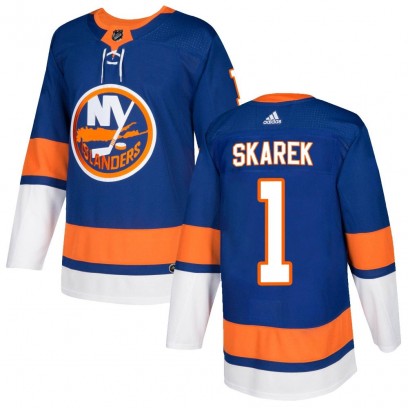 Men's Authentic New York Islanders Jakub Skarek Adidas Home Jersey - Royal