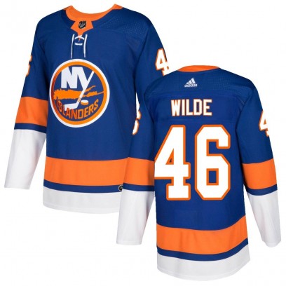 Men's Authentic New York Islanders Bode Wilde Adidas Home Jersey - Royal