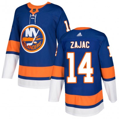 Men's Authentic New York Islanders Travis Zajac Adidas Home Jersey - Royal