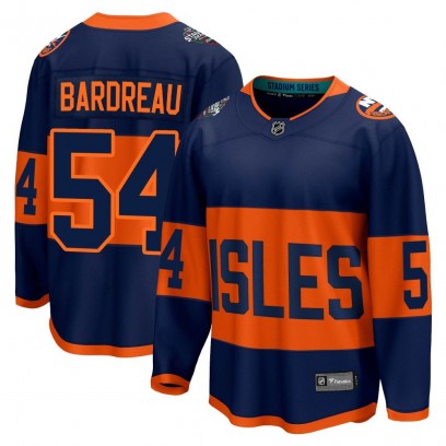 Men's Breakaway New York Islanders Cole Bardreau Fanatics Branded 2024 Stadium Series Jersey - Navy