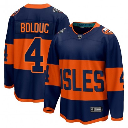 Men's Breakaway New York Islanders Samuel Bolduc Fanatics Branded 2024 Stadium Series Jersey - Navy
