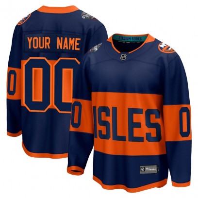 Men's Breakaway New York Islanders Custom Fanatics Branded Custom 2024 Stadium Series Jersey - Navy